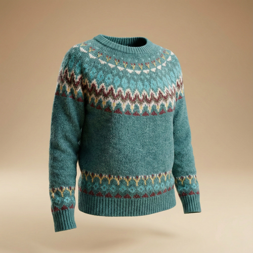 Lisa | Retro Wave Pattern Sweater