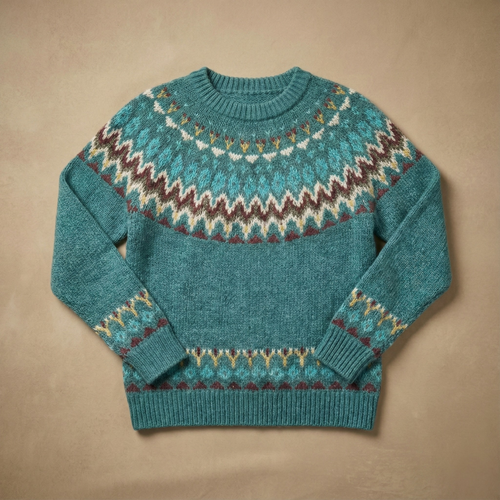 Lisa | Retro Wave Pattern Sweater