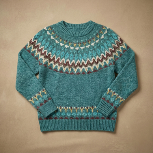 Lisa | Retro Wave Pattern Sweater