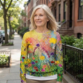 Marta | Flowers Art Cozy Sweater