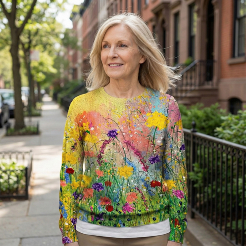 Marta | Flowers Art Cozy Sweater