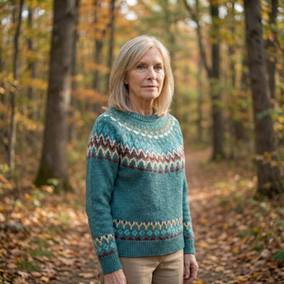 Lisa | Retro Wave Pattern Sweater