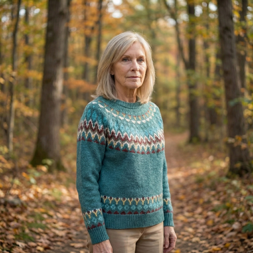 Lisa | Retro Wave Pattern Sweater