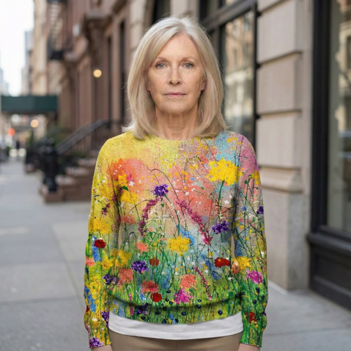 Marta | Flowers Art Cozy Sweater