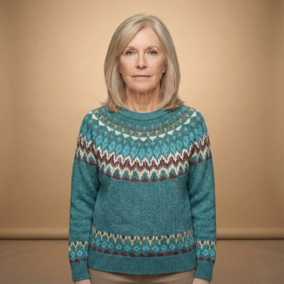 Lisa | Retro Wave Pattern Sweater